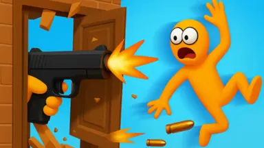 Ragdoll Gun Shooter! Cannon Spinner Playground